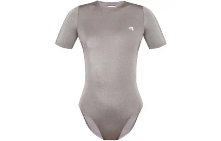 Balenciaga Open Back Swimsuit 'Dark Silver'