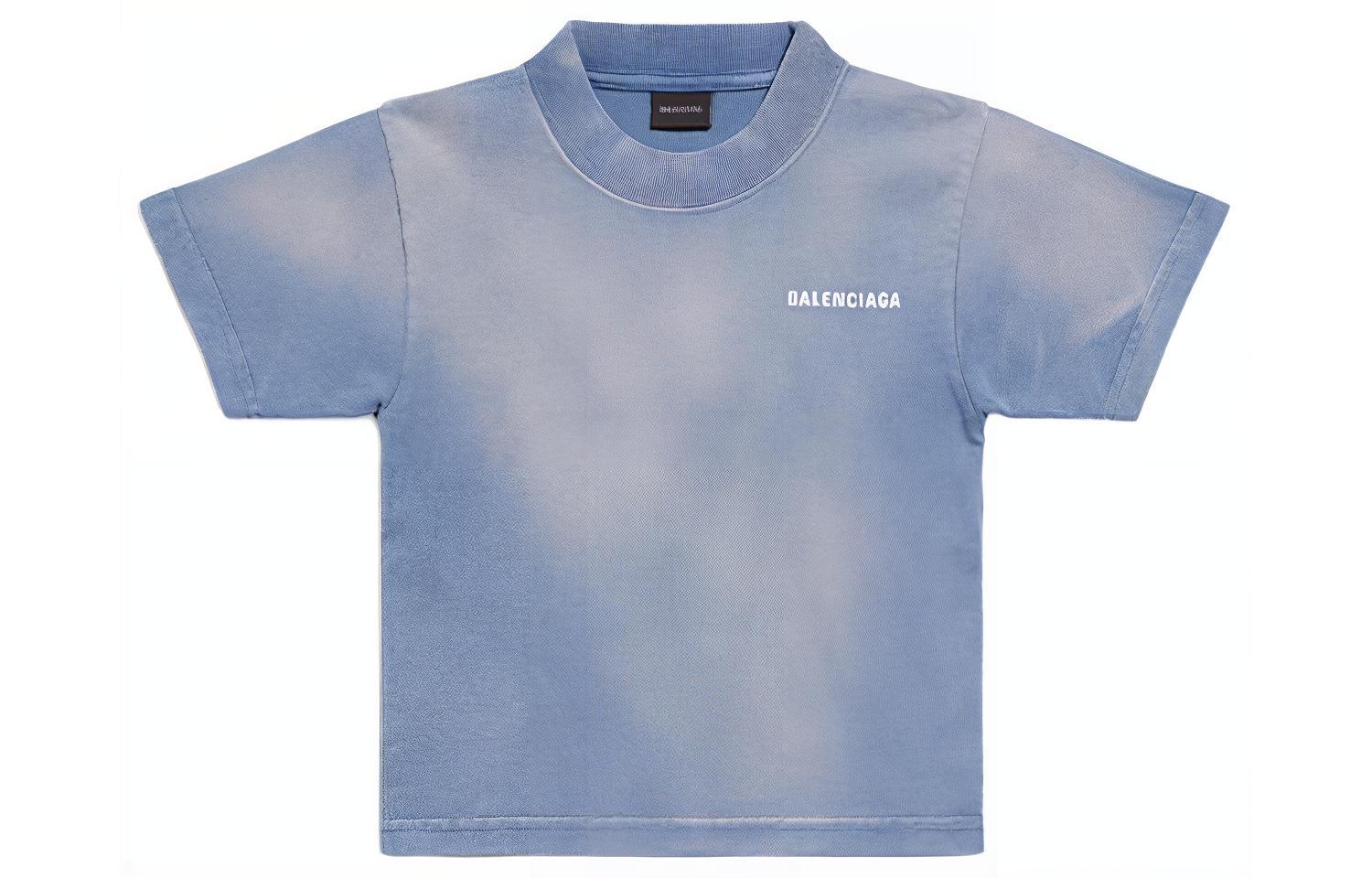 футболка Balenciaga BalenciagaT FW23 (синий)