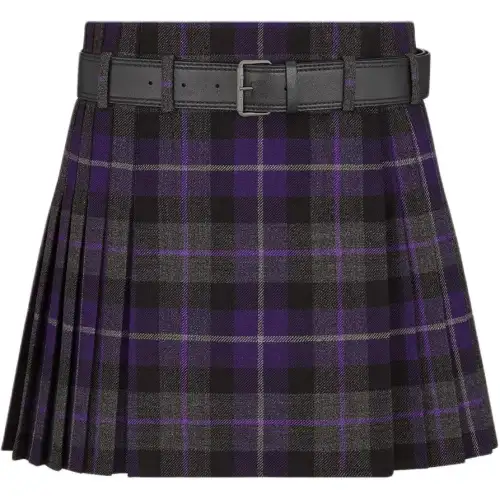 DIOR FW24 Casual Short Skirts Women's Purple