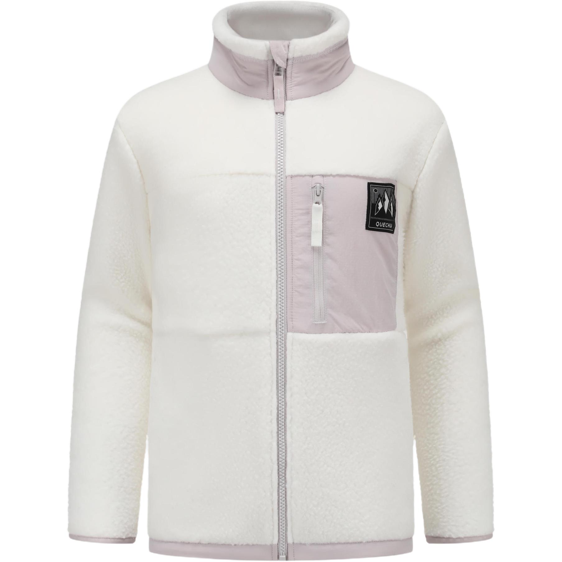 Decathlon DECATHLON MH500 QUECHUA Warm loose and comfortable jacket off-white/lilac gray teenagers