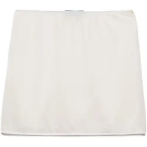 PRADA Stretch Jersey Miniskirt Casual Short Skirts Women's White