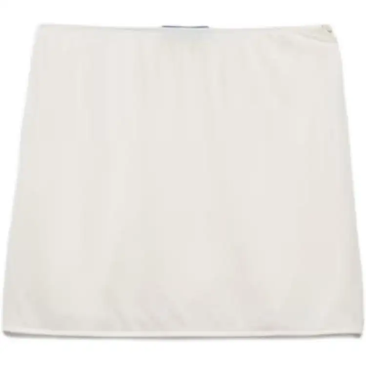 PRADA Stretch Jersey Miniskirt Casual Short Skirts Women's White