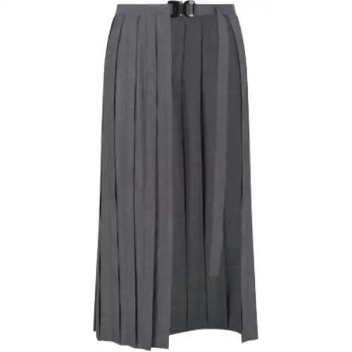 Dior Belted Pleated Skirt