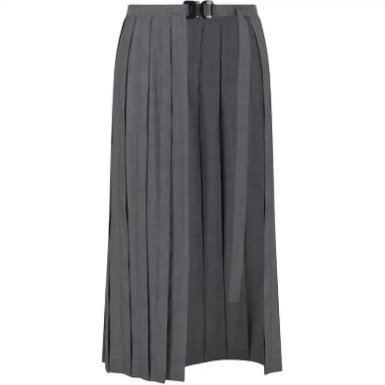 Dior Belted Pleated Skirt