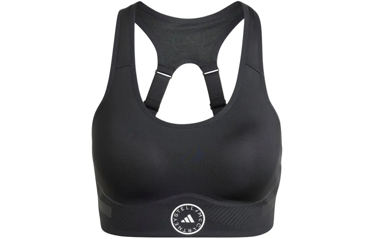 Adidas logo-print sports bra