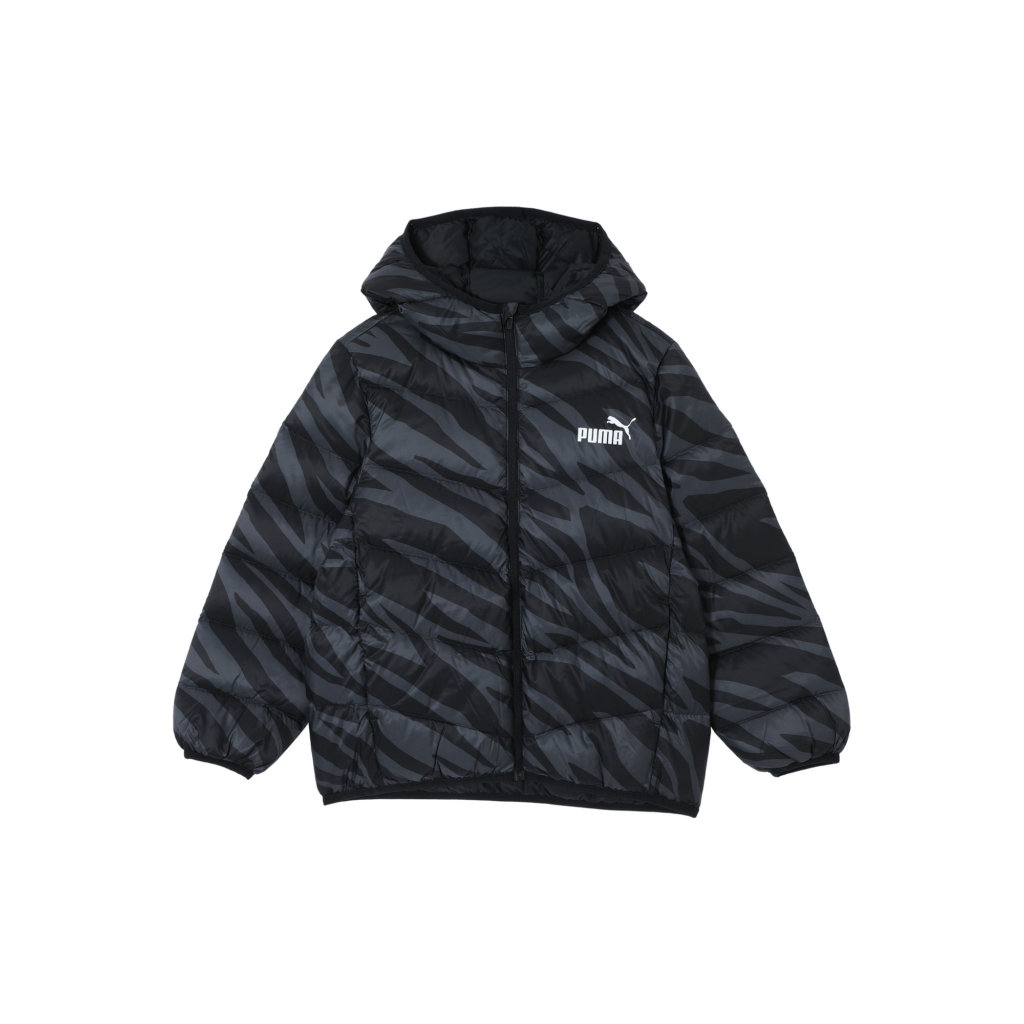Куртка PUMA PUMA SportstyleLight DOWN JACKET logo (черная с принтом)