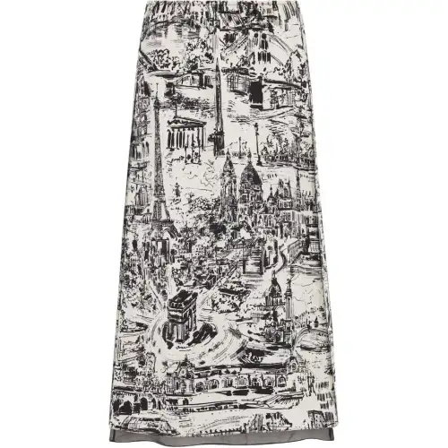 DIOR Casual Long Skirt Women's White