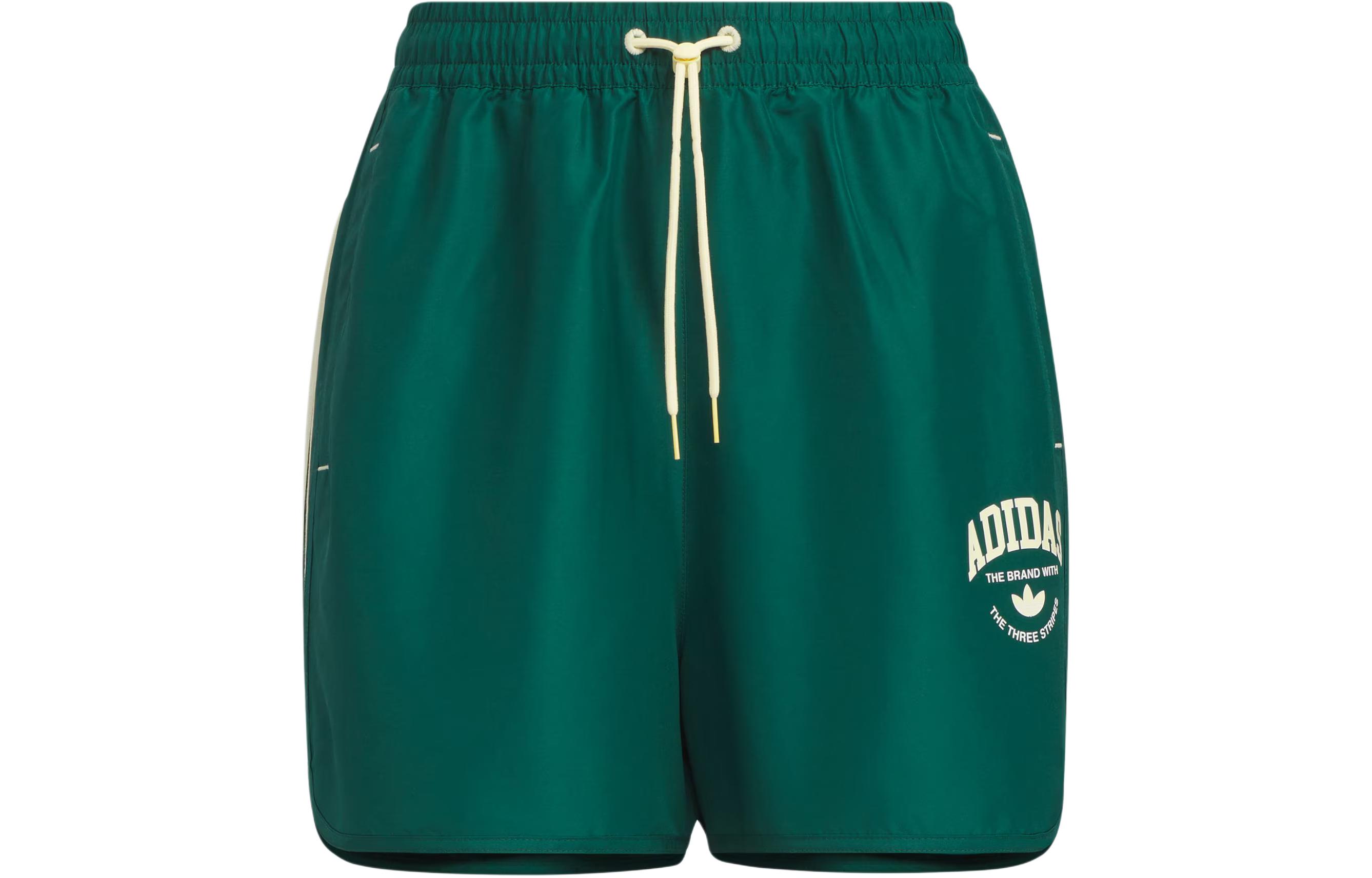 Adidas Originals Logo Twist Light Woven Shorts Sports Shorts Women’s Forest Green