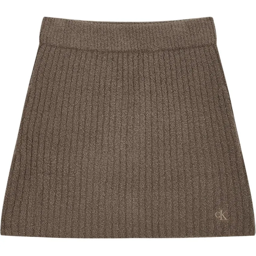 CALVIN KLEIN Casual Short Skirts Women's Brown