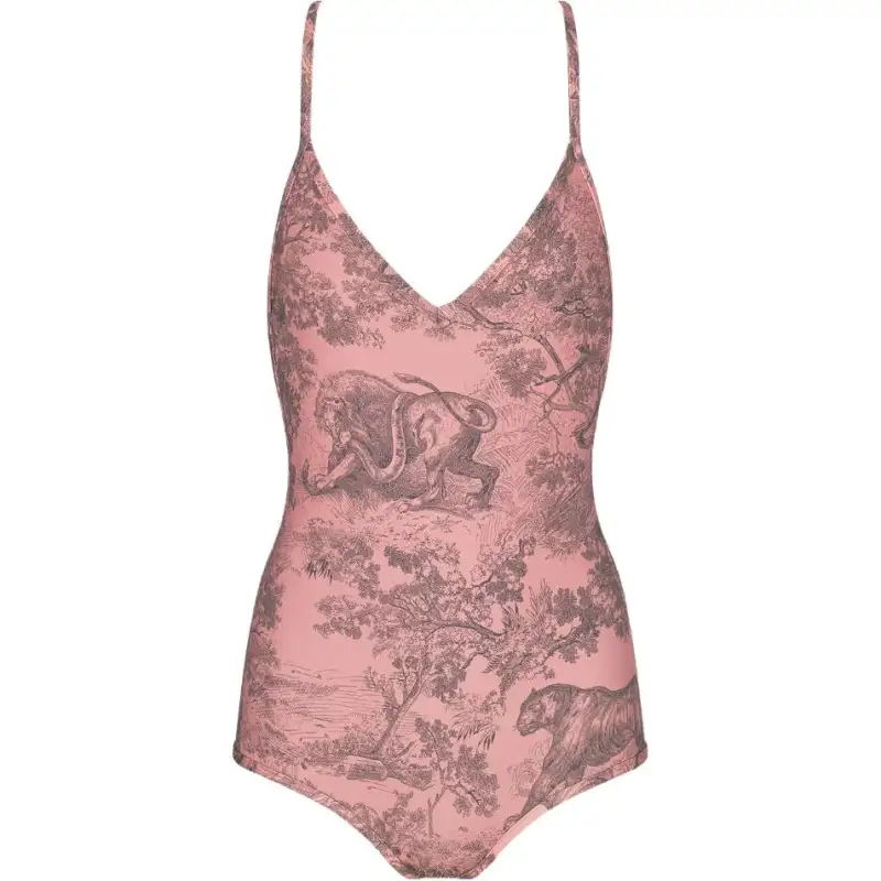 DIOR Dioriviera SS23 One piece Swimsuit Women's Pink