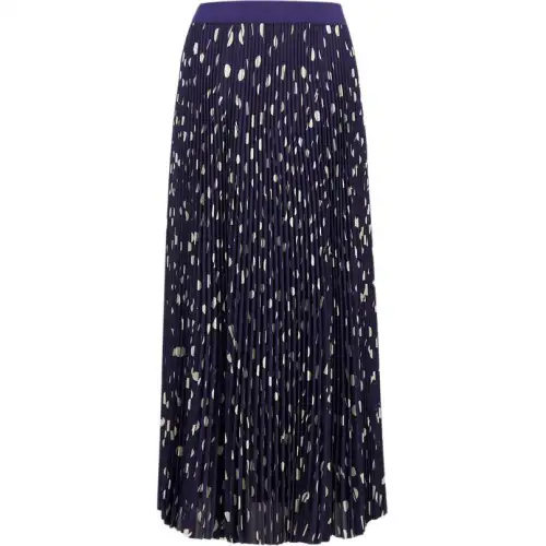 Balenciaga Casual Long Skirt Women's Marine Blue