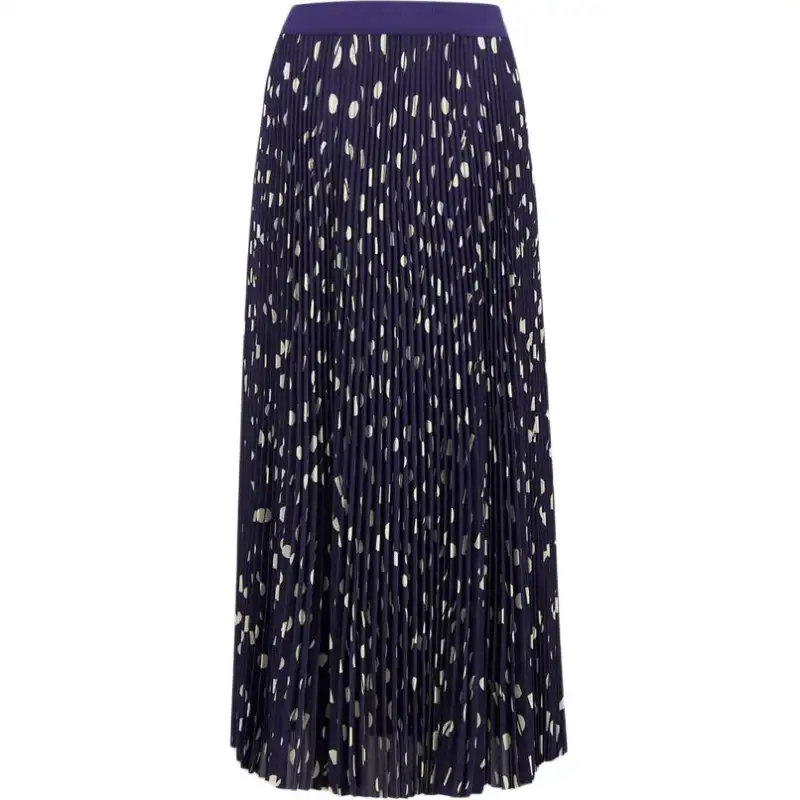 Balenciaga Casual Long Skirt Women's Marine Blue