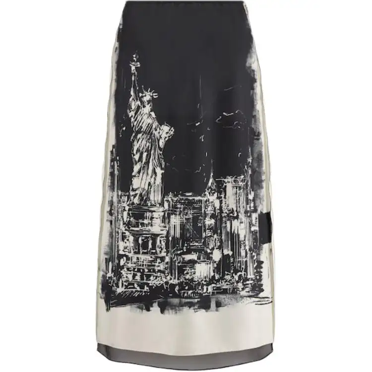 Christian DIOR Flared Midi Skirt