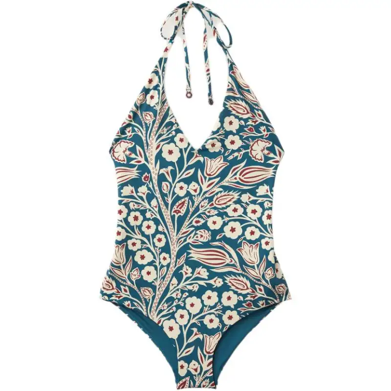 Loro Piana SS24 One piece Swimsuit Women's Dark Turquoise
