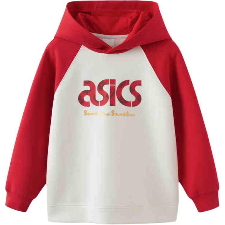 Женское худи ASICS (бело-красное)