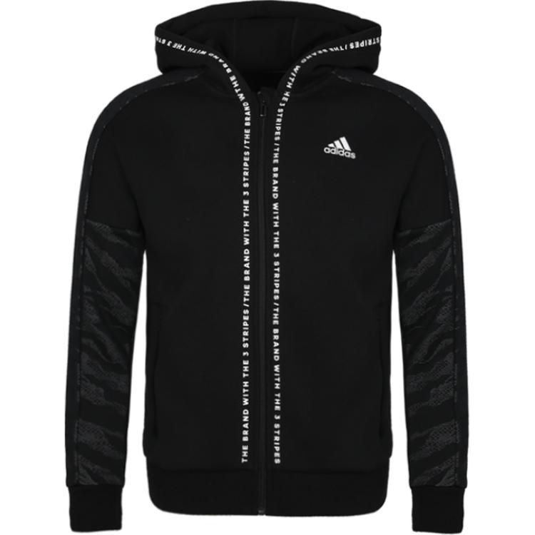 Мужская куртка adidas с капюшоном (черная)