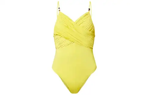 LOUIS VUITTON Pleated Front One-Piece Swimsuit