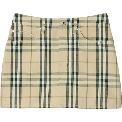 Burberry check-pattern mini skirt
