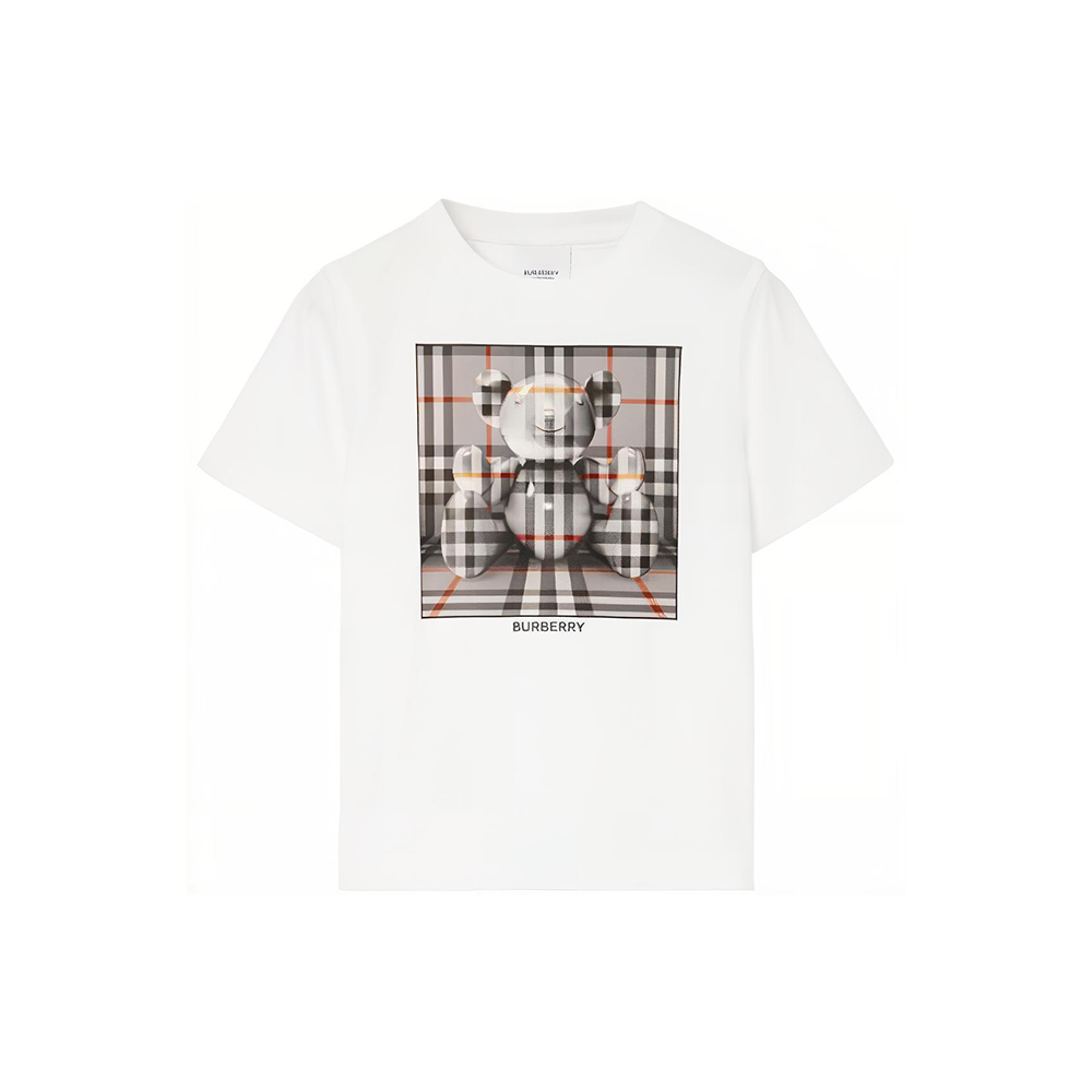 Футболка Burberry Animal Print T-shirt (белая)
