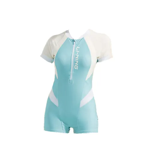 Li Ning, fresh professional swimwear for students, sports beach waterproof aqua park for swimming for training, swimming cap, set, beach style