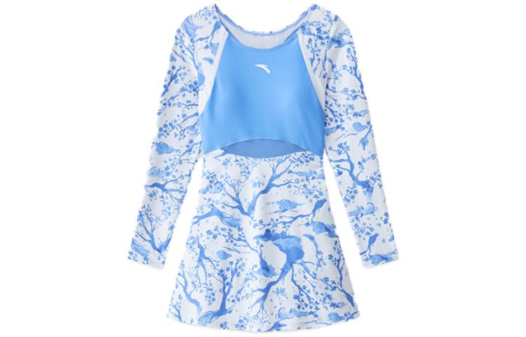 ANTA Swim Dresses & Skirts Women’s Light Ink Blue/Pure White/Clear Sea Blue Skirt One Piece Swimsuit