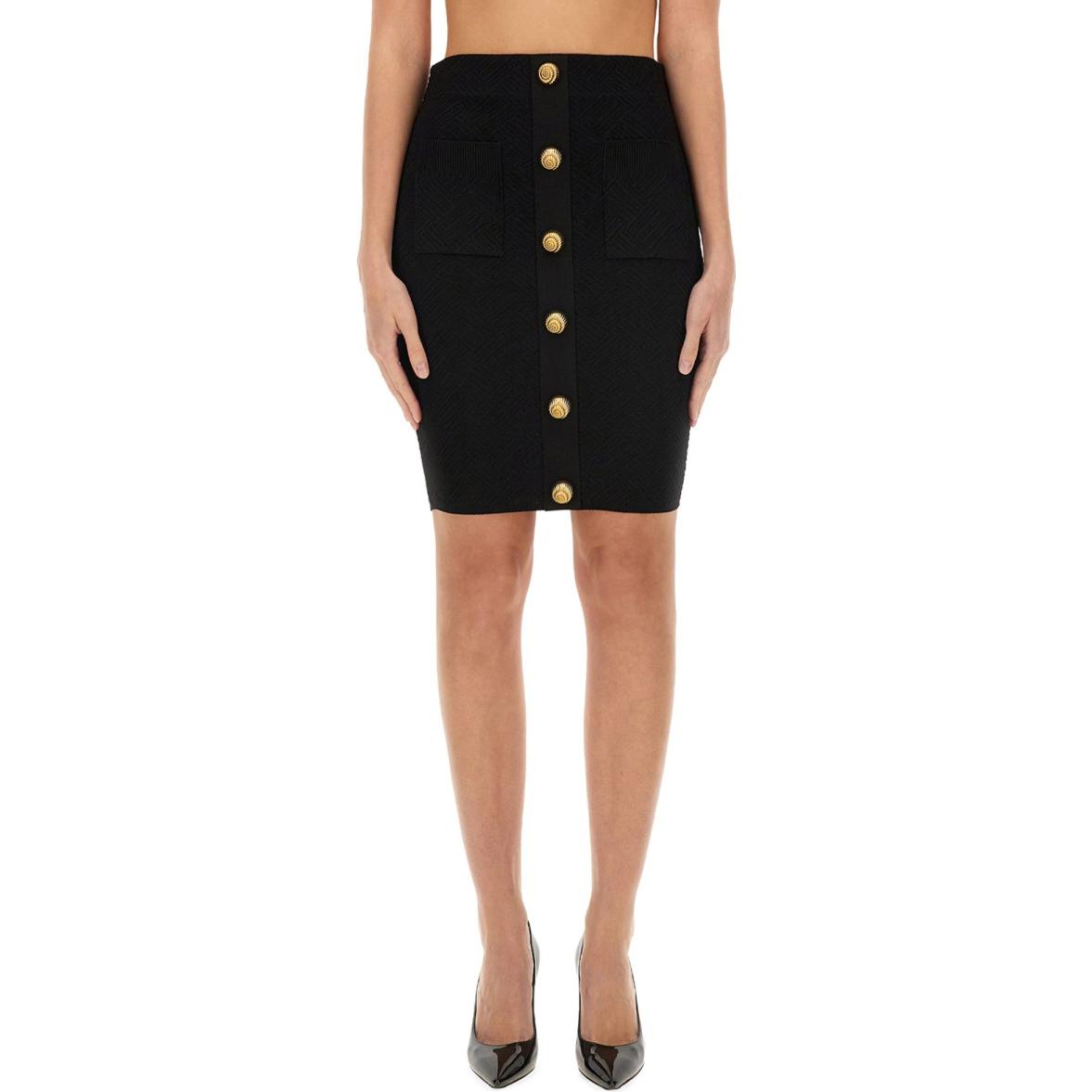 Женская юбка BALMAIN (черная)