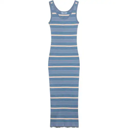 Prada striped ribbed dress