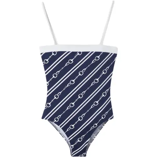 GUCCI One piece Swimsuit Women's Blue