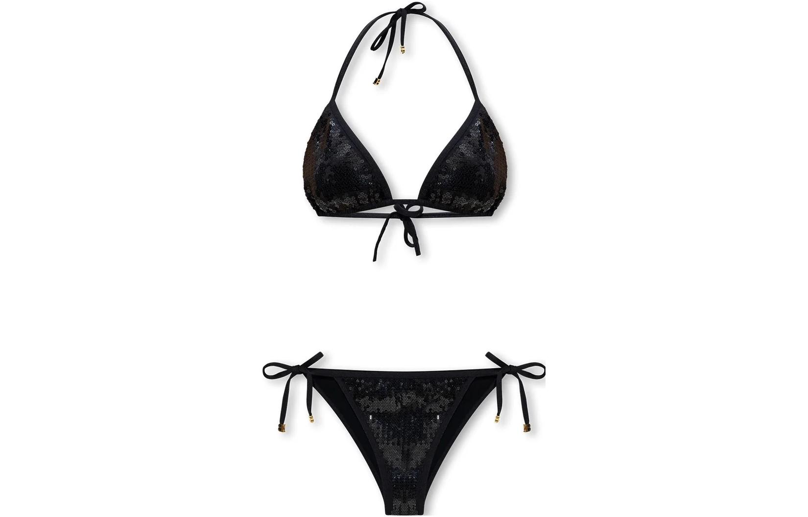 BALMAIN Two Piece Swimsuit Women's Black