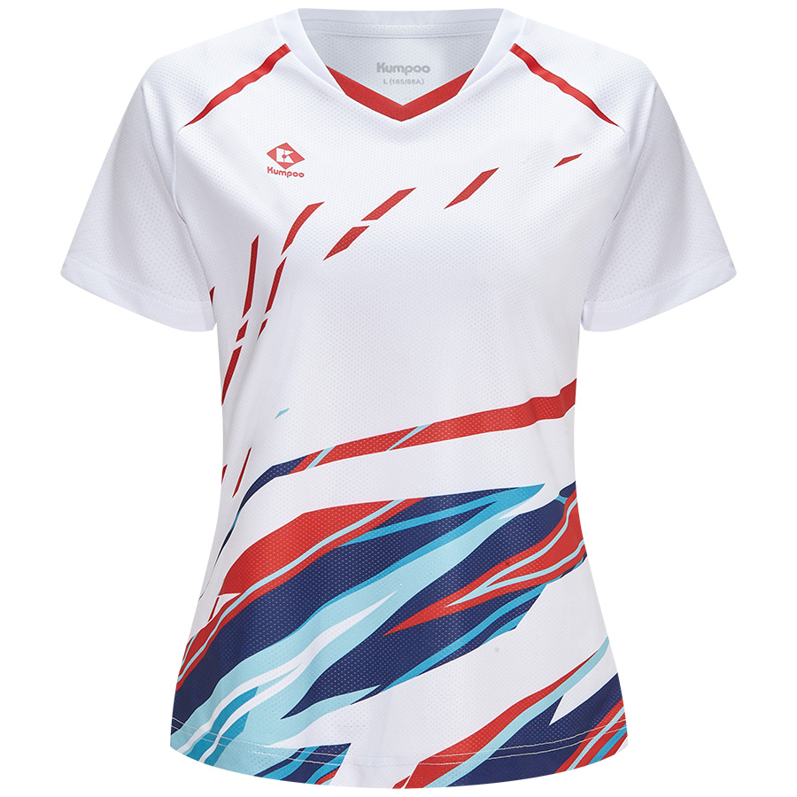 KUMPOO Badminton Jersey Women’s White