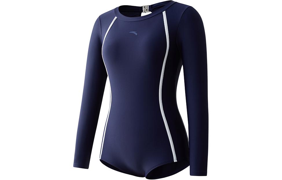 Anta One piece Swimsuit Women's Navy Blue