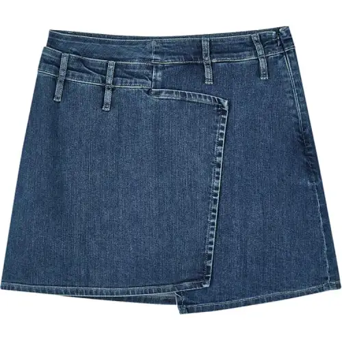 Skechers Denim Short Skirts Women's Blue