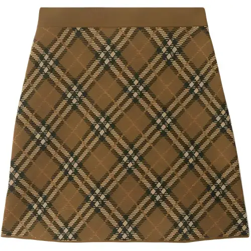 Burberry check mini skirt