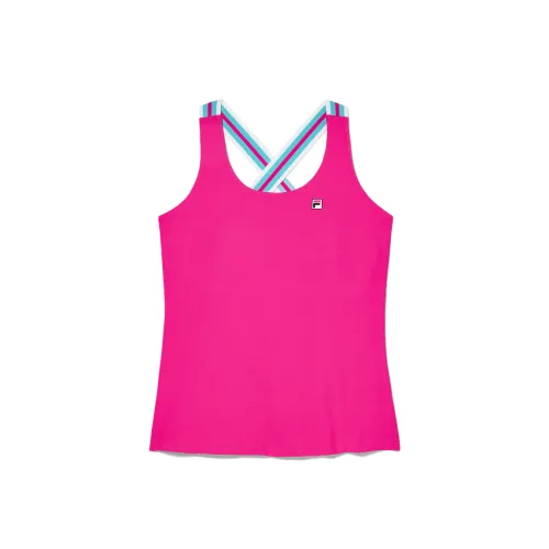 FILA Tank Tops Women's Pink Crew Neck Moderate Other