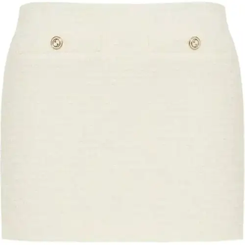 GUCCI Damier Bouclé Mini Skirt