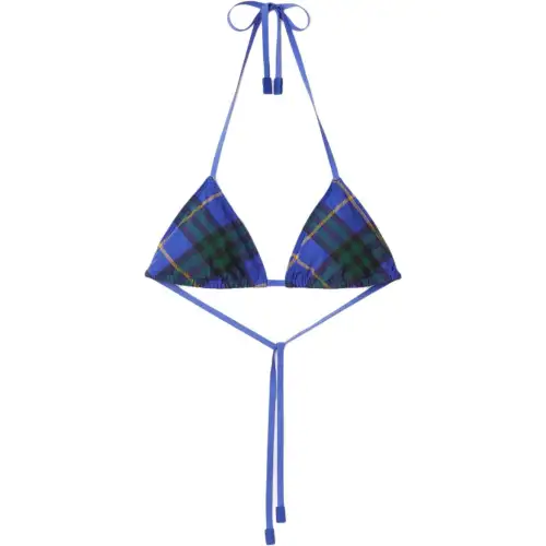 Burberry Checked Bikini Top