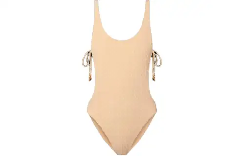 LOUIS VUITTON Open Side One Piece Swimsuit Bikini Women's Light Umber