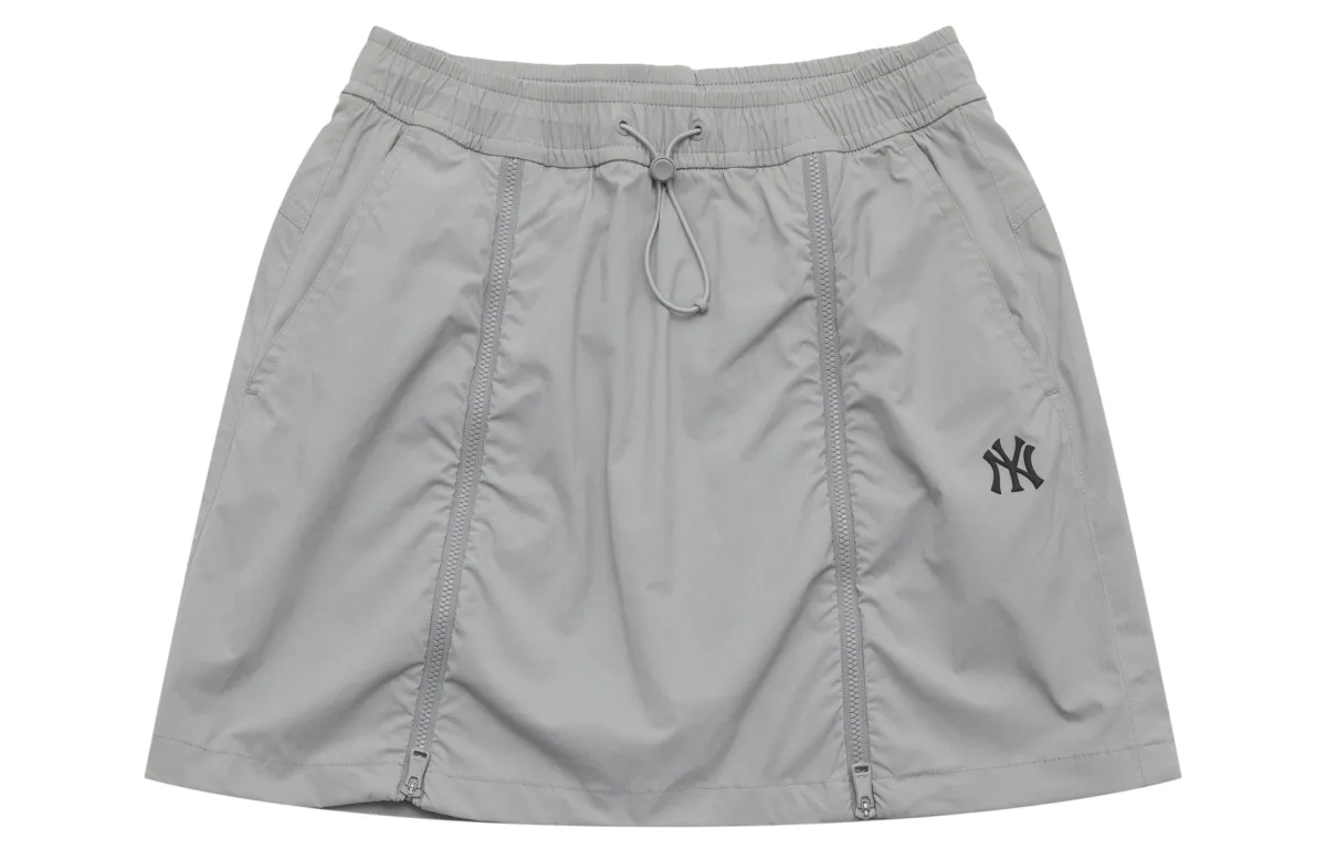 MLB New York Yankees Basic Collection SS25 Casual Short Skirts Women's Light Gray