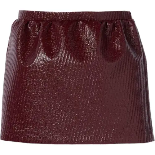 GUCCI SS25 Casual Short Skirts Women's Burgundy