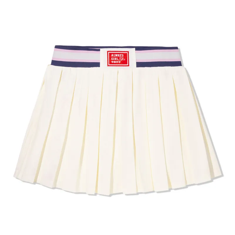 Li Ning Casual Short Skirts Women's Ecru