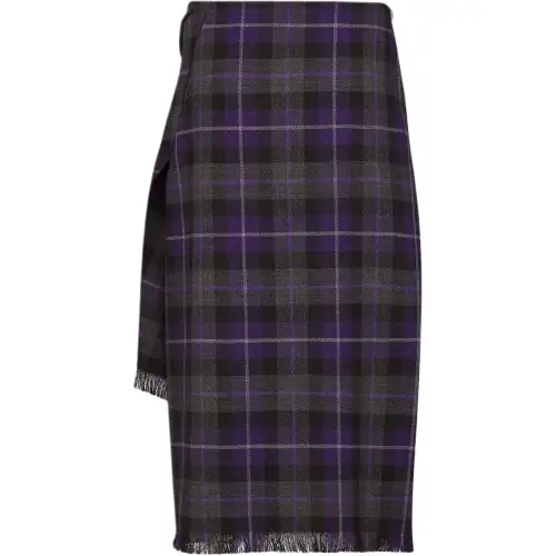 DIOR FW24 Casual Long Skirt Women's Purple