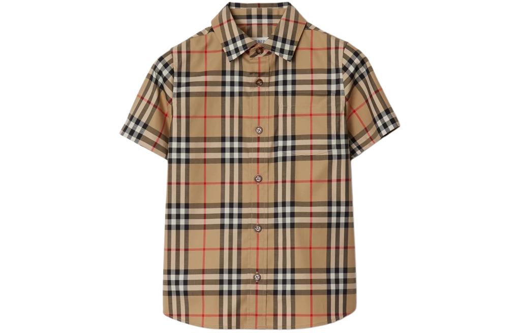 Детская рубашка Burberry (бежевая)