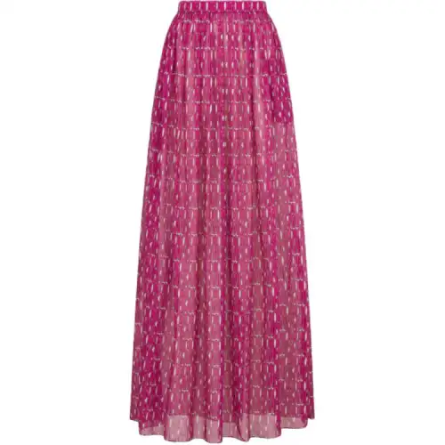 DIOR Casual Long Skirt Women's Fuchsia