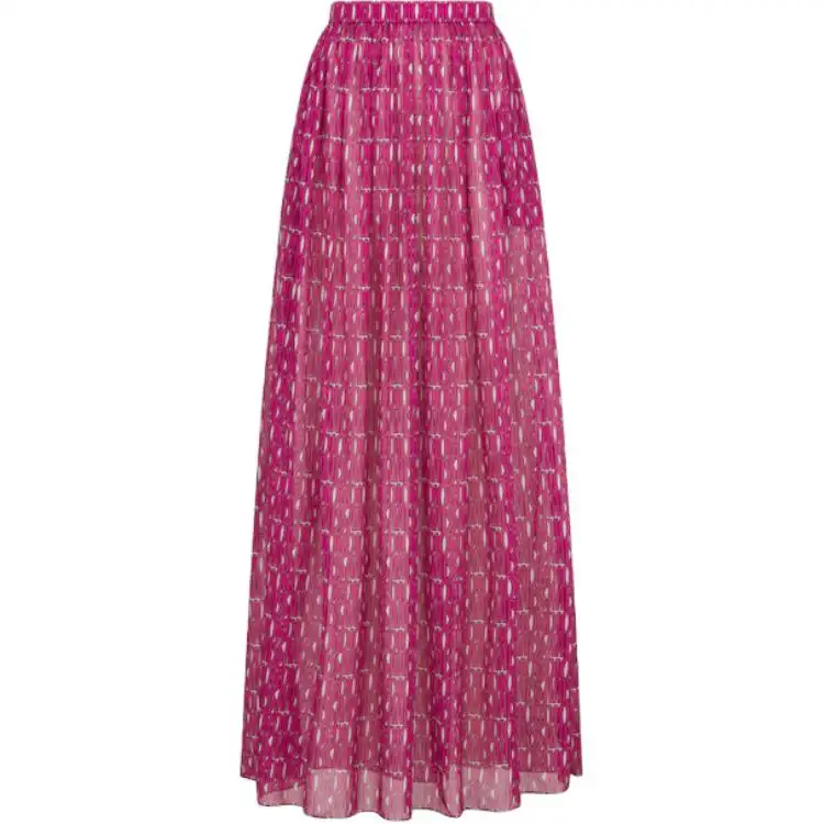 DIOR Casual Long Skirt Women's Fuchsia