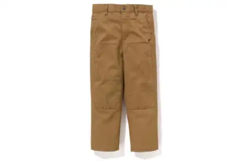 Children's trousers, children's clothing, print, with embroidery, loose straight fit