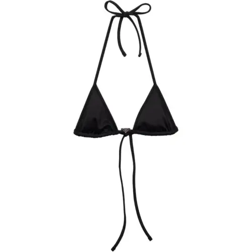 Prada triangle-cup halterneck bikini top