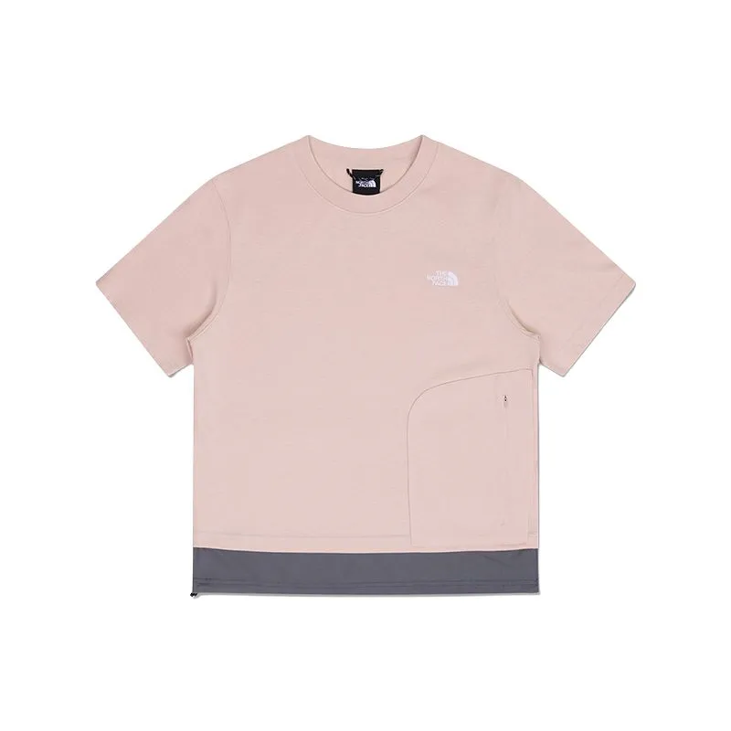 THE NORTH FACE Logo Embroidered Mix T Shirt