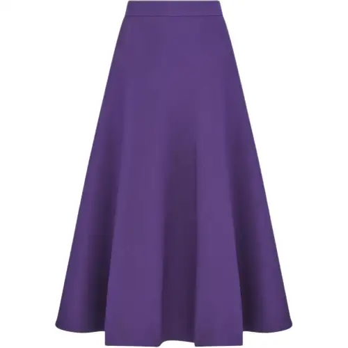 DIOR FW24 Casual Long Skirt Women's Purple