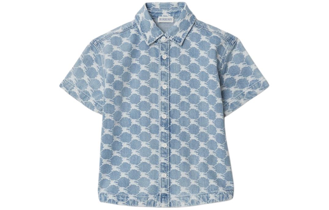 Детская рубашка Burberry (голубая)
