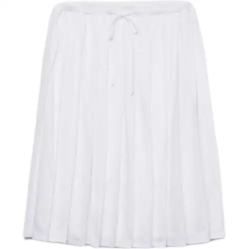 Prada pleated midi skirt